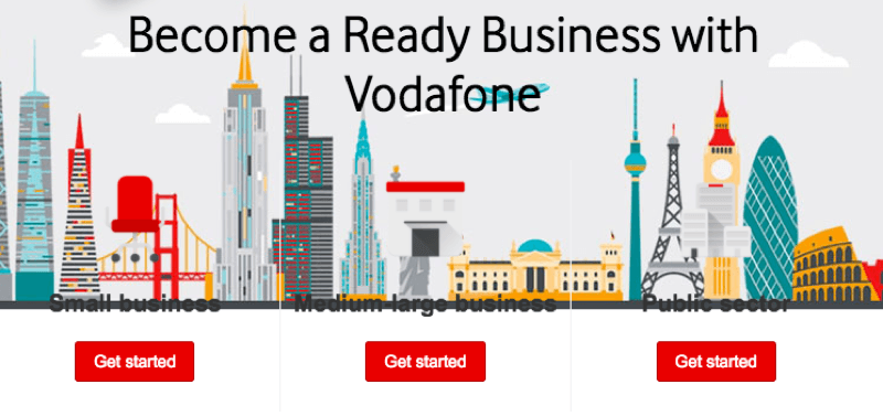 A nasty mess from the Vodafone website - odd stuff