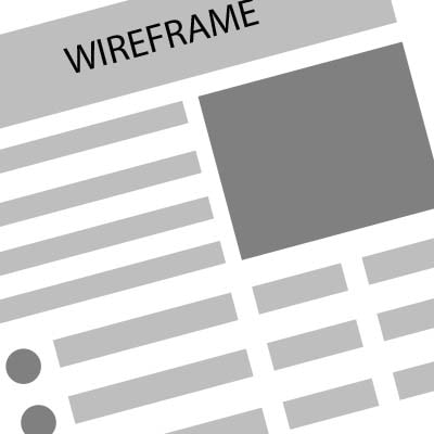 low fidelity wireframe layout
